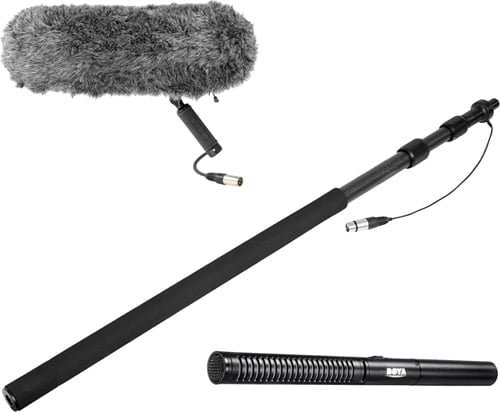 Kiralik boom pole v2 shutgun mikrofon seti z